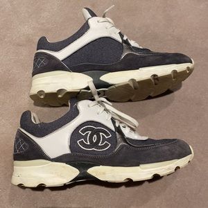 100% authentic CHANEL denim trainers. RARE!